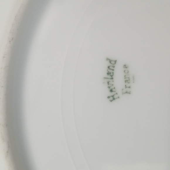 Vtg Haviland France Cottage Core Scallop Edge Red Poppies Decorative Plate - Picture 9 of 15